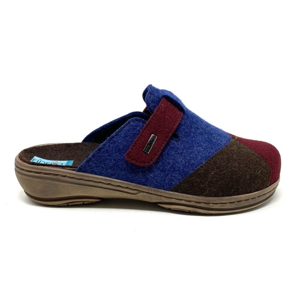 Fidelio Women's Woolfelt Allie Mule - Blue Jeans Patch 445031